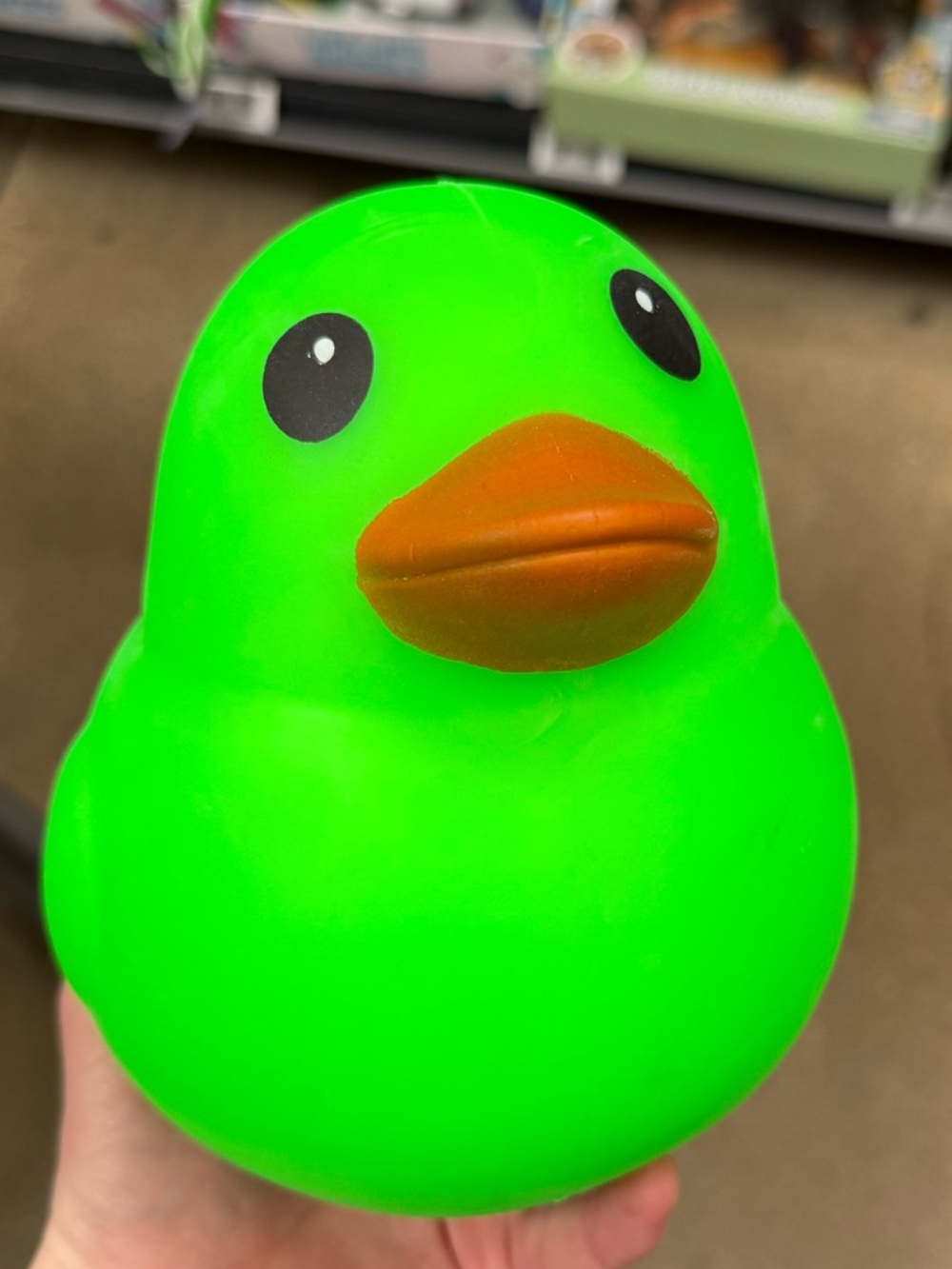 Green Jumbo Duck Squishy Toy-